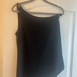 New with tags black one shoulder Michael Kors top.